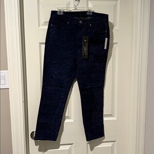 DG2 by Diane Gilman Navy Straight Leg Pants